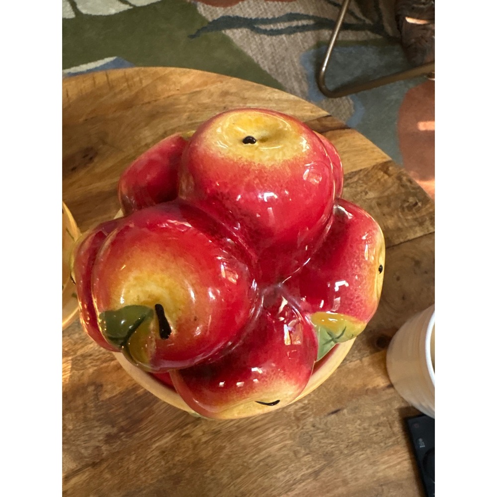 Cracker Barrel Farmers Market Susan Winget Fruit Basket Ceramic Canister Set 3pc - Picture 12 of 16